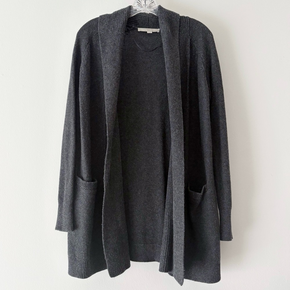 LOFT Long Open Cardigan